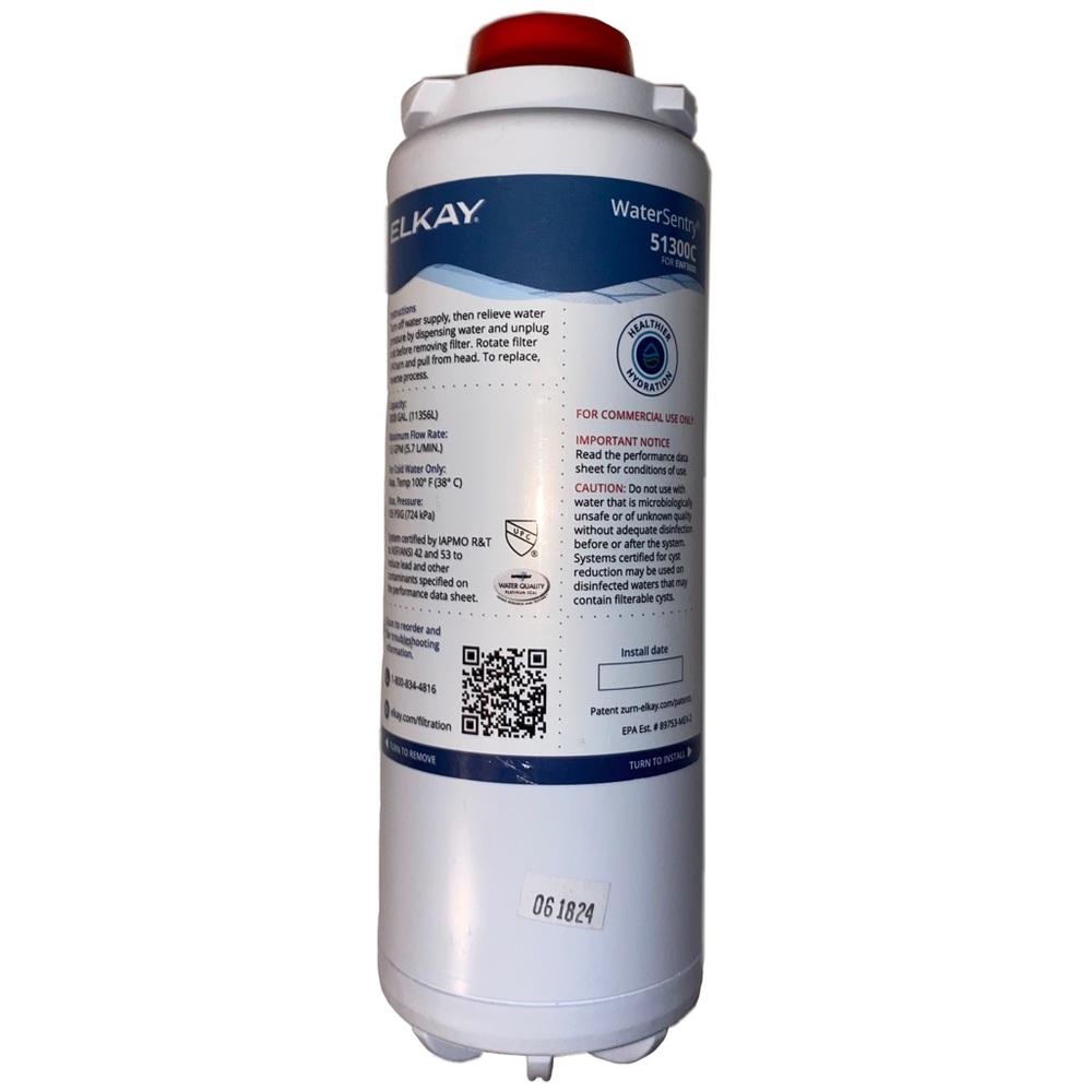 Elkay Water Filter Cartridge WaterSentry 51300C for EWF3000 System